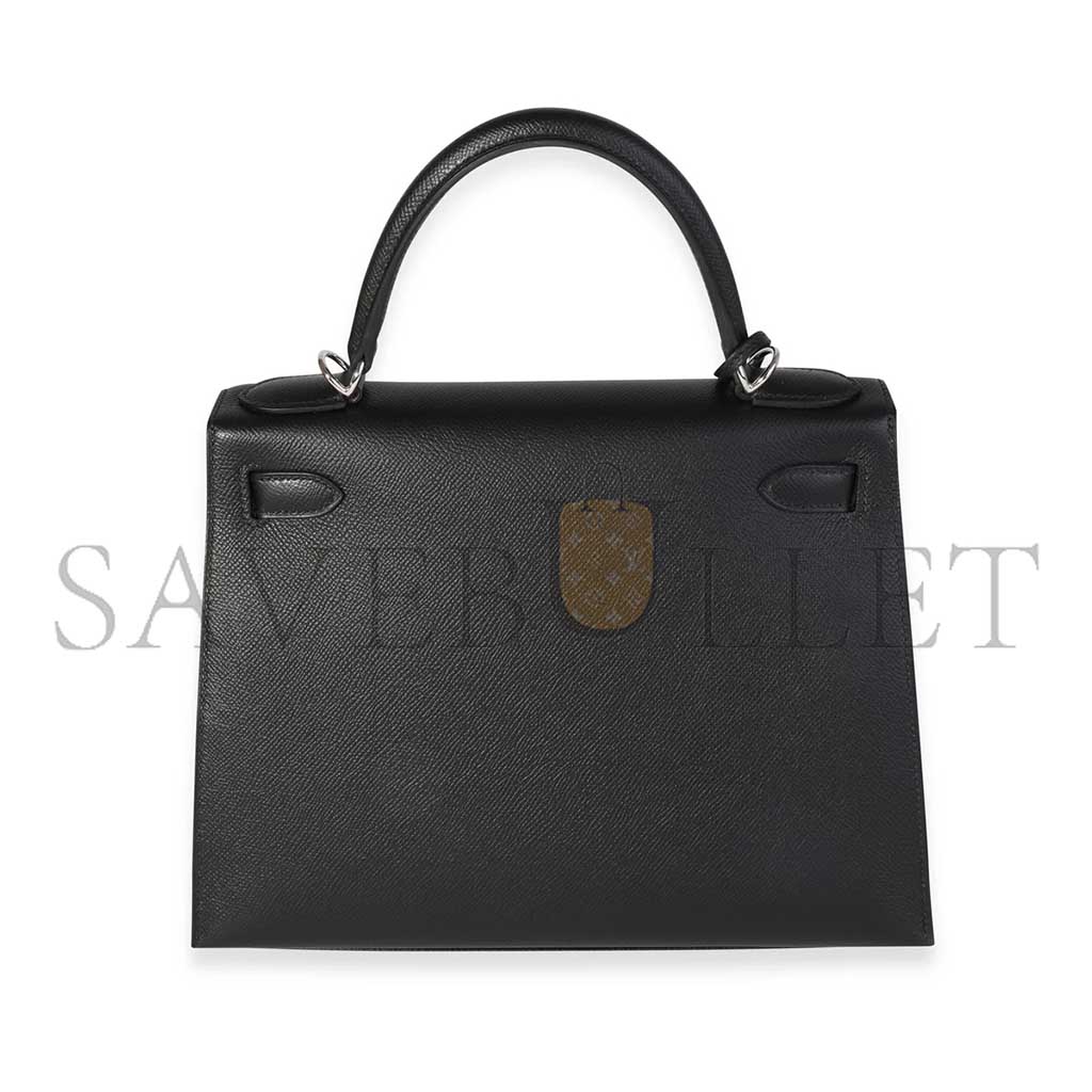HERMÈS MASTER BLACK EPSOM SELLIER KELLY 28 (28*22*10cm)